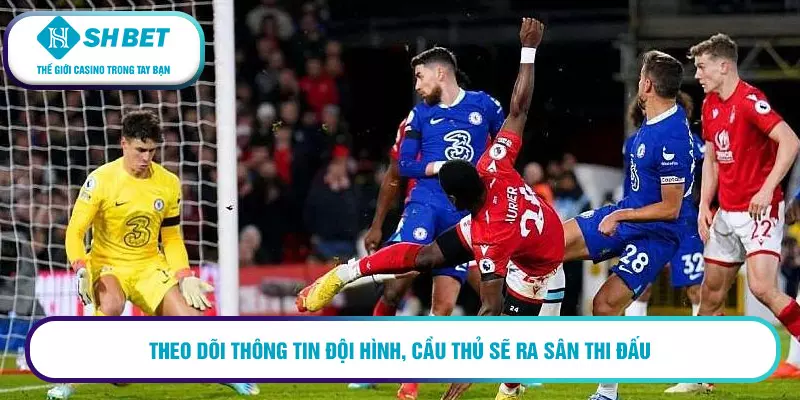 Theo dõi thông tin đội hình, cầu thủ sẽ ra sân thi đấu